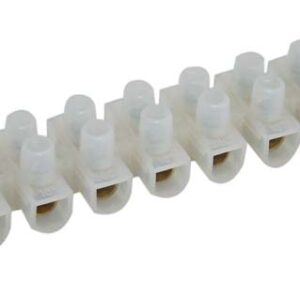 TRACON S15A-H-L  Flex. nyomólemezes sorozatkapocs, H profil, 12 tag, natúr 10 mm2, 450VAC, 50A, PP