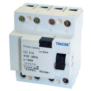 TRACON TFVH4-80030 Áram-védőkapcsoló, nagyáramú, 4 pólusú