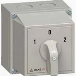 GANZ KKMO-20-6008 tokozott kapcsoló 3P 20A IP65 1-0-2 állású irányváltó