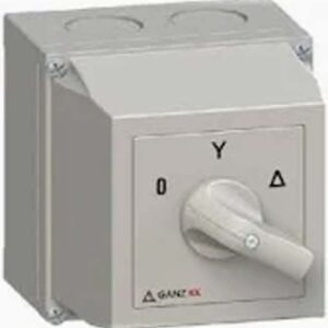 GANZ KKM1-32-6009 tokozott kapcsoló 3P 32A IP65 csillag-delta 0-Y-D állású átkapcsoló