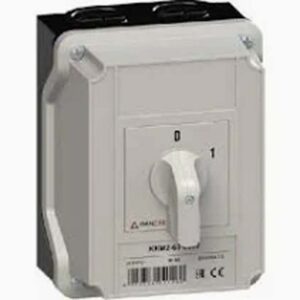 GANZ KKM2-63-6002 tokozott kapcsoló 3P 63A IP65 0-1 állású BE-KI kapcsoló