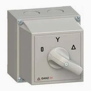GANZ KKM0-20-6009 tokozott kapcsoló 3P 20A IP65 csillag-delta 0-Y-D állású átkapcsoló