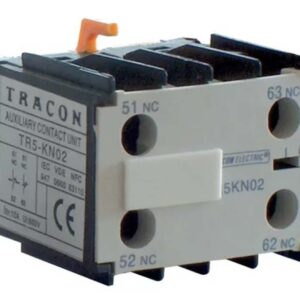 TRACON TR5KN11 - Homlokoldali segédérintkező TR1K segédkontaktorokhoz 230V, 50Hz, 2A, 1×NC+1×NO