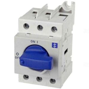 Ensto szakaszoló főkapcsoló 3P 100A, sínre, sorolható, fix, zárható