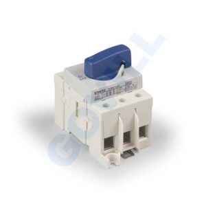 Ensto szakaszoló főkapcsoló 3P 63A, 3 modulos sínre, sorolható, zárható, fix