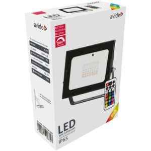 Avide RGB LED Reflektor Slim SMD 30W IR távirányítóval