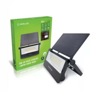 Asalite LED Napelemes Lámpa Slim 20W 4000K (1300 lumen)+Mozgásérzékelő Szenzor