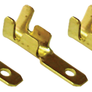 Szigeteletlen rátolható csatlakozó csap, sárgaréz