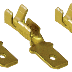 Szigeteletlen rátolható csatlakozó csap, sárgaréz