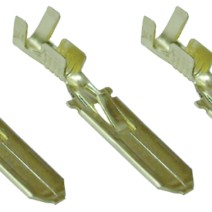 Szig.tlen rátolható csatlakozó csap, sárgaréz, rögz.csapos