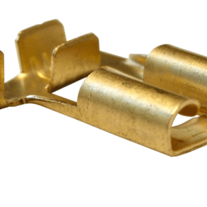 Szig.tlen rátolható csatl. hüvely, ónozott réz, rögz.csapos