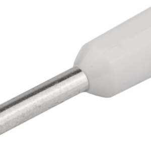 Szigetelt (PA6.6) érvéghüvely, ónozott elektrolitréz, fehér