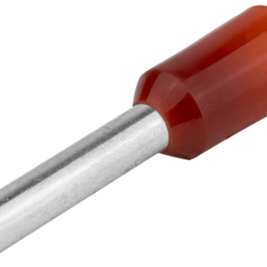 Szigetelt (PA6.6) érvéghüvely, ónozott elektrolitréz, piros