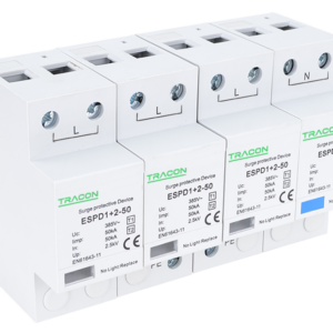 T1+T2 AC típusú túlfeszültséglevezető, egybeépített