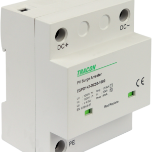 T1+T2 DC típusú túlfeszültséglevezető, egybeépített