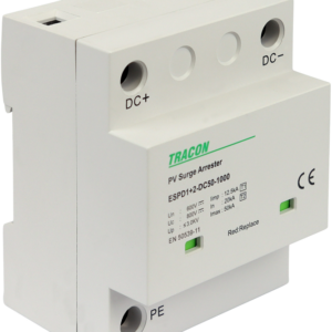 T1+T2 DC típusú túlfeszültséglevezető, egybeépített