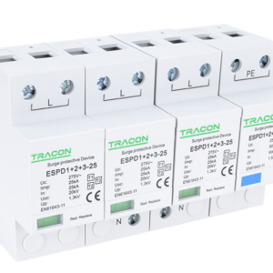 T1+T2+T3 AC típusú túlfeszültség levezető, egybeépített