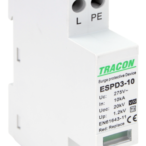 T3 AC típusú túlfeszültség levezető, egybeépített