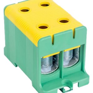Főáramköri leágazó kapocs, sínre/felületre, zöld/sárga