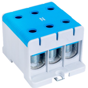 Főáramköri leágazó kapocs, sínre/felületre, kék