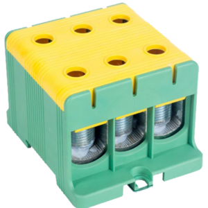 Főáramköri leágazó kapocs, sínre/felületre, zöld/sárga