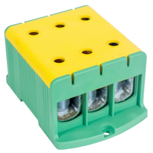 Főáramköri leágazó kapocs, felületre szerelhető, zöld/sárga