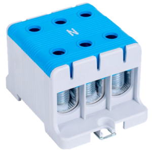 Főáramköri leágazó kapocs, sínre/felületre, kék