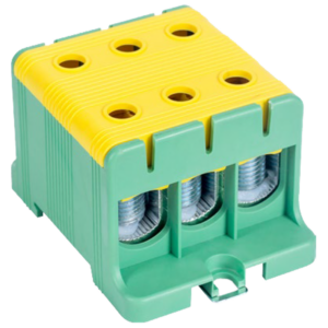 Főáramköri leágazó kapocs, sínre/felületre, zöld/sárga
