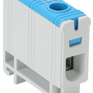 Főáramköri leágazó kapocs, sínre szerelhető, kék