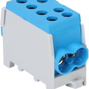 Főáramköri leágazó kapocs, sínre szerelhető, kék