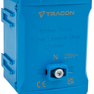 Fővezetéki sorozatkapocs, plombálható, kék