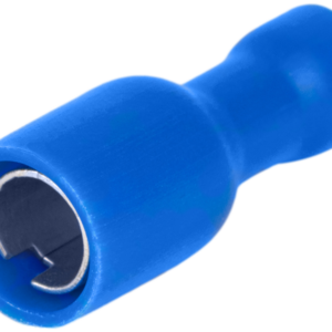 Szigetelt hengeres csatlakozó aljzat, elektrolitréz, kék