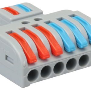 Többpólusú csavar nélküli vezetékösszekötő, nyitható