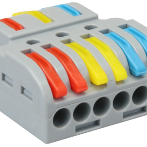 Többpólusú csavar nélküli vezetékösszekötő, nyitható