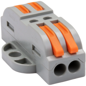 Csavar nélküli vezetékösszekötő, toldó, nyitható