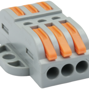 Csavar nélküli vezetékösszekötő, toldó, nyitható