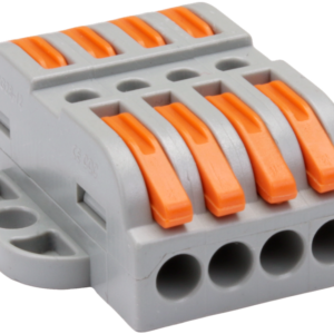 Csavar nélküli vezetékösszekötő, toldó, nyitható