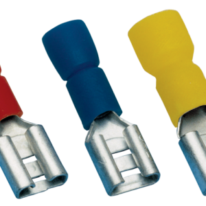 Szig.rátolh.csatl.h. hosszú fémrész 1,5mm2, 4,8×0,5mm, piros