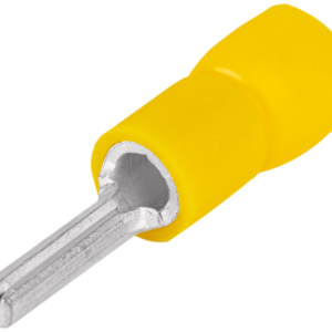 Szigetelt csapos saru, ónozott elektrolitréz, sárga