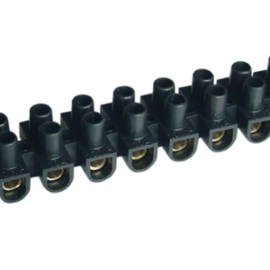 Flex. nyomólemezes sorozatkapocs, H profil, 12 tag, fekete