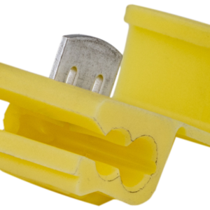 Késes leágaztató (PVC), ónozott elektrolitréz, sárga