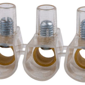 Csavaros csatlakozó, átlátszó házzal, 5 tagú, 1 csavar