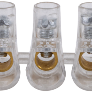 Csavaros csatlakozó, átlátszó házzal, 5 tagú, 1 csavar