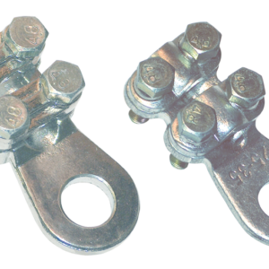 Csavarozható réz lemezsaru, 4 csavarral