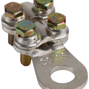 Csavarozható réz lemezsaru, 4 csavarral