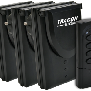 Távkapcsolós csatlakozóaljzat, 3aljzat, 1 távírányító, IP44